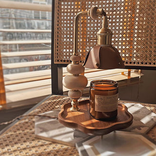 Lignum Industrial Wood Table Light