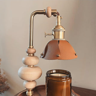 Lignum Industrial Wood Table Light