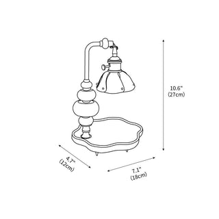 Lignum Industrial Wood Table Light
