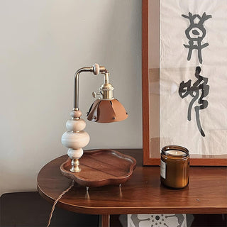 Lignum Industrial Wood Table Light
