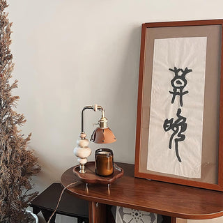 Lignum Industrial Wood Table Light