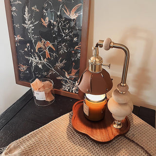 Lignum Industrial Wood Table Light