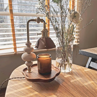 Lignum Industrial Wood Table Light