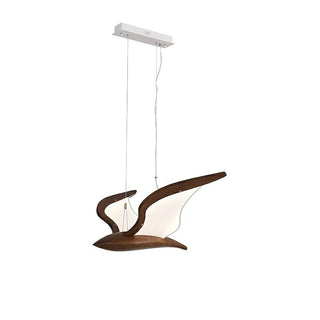Swoop Biomorphic Wood Chandelier