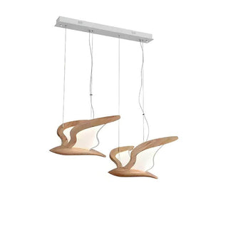 Swoop Biomorphic Wood Chandelier