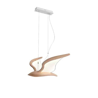 Swoop Biomorphic Wood Chandelier