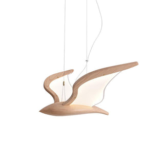Swoop Biomorphic Wood Chandelier