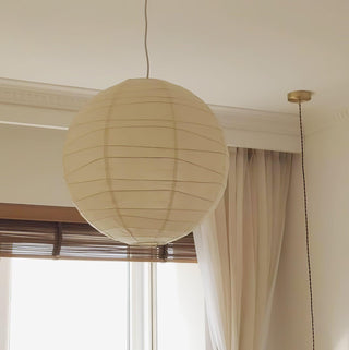 Washi Paper Oriental Mulberry Paper Pendant Light