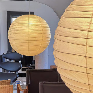 Washi Paper Oriental Mulberry Paper Pendant Light