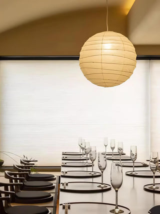 Washi Paper Oriental Mulberry Paper Pendant Light