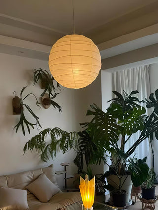 Washi Paper Oriental Mulberry Paper Pendant Light