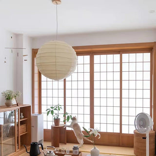 Washi Paper Oriental Mulberry Paper Pendant Light