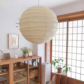 Washi Paper Oriental Mulberry Paper Pendant Light