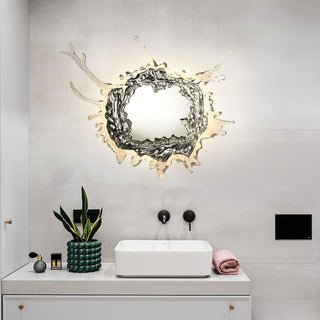 Aqua Splash Mirror Wall Light