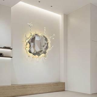 Aqua Splash Mirror Wall Light