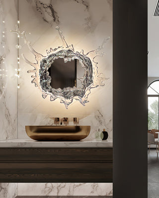 Aqua Splash Mirror Wall Light