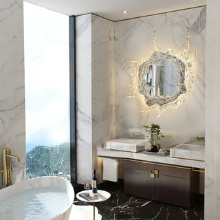 Aqua Splash Mirror Wall Light