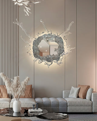 Aqua Splash Mirror Wall Light