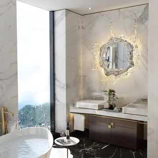 Aqua Splash Mirror Wall Light