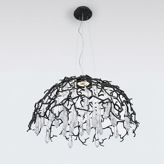 Water Dome Sculptural Brass Chandelier