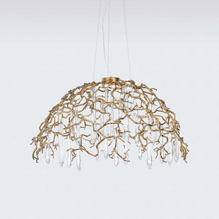 Water Dome Sculptural Brass Chandelier