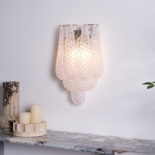 Astrid Textured Glass Wall Light