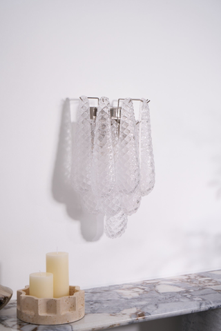 Astrid Textured Glass Wall Light