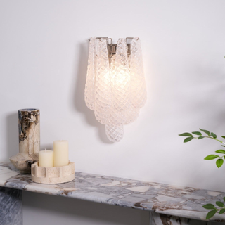 Astrid Textured Glass Wall Light