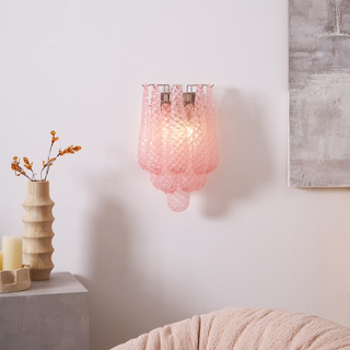 Astrid Textured Glass Wall Light