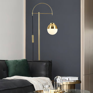 Arco Modern Glass Floor Lamp