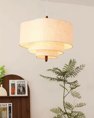 Wave Ladder Sculptural Fabric Pendant Light