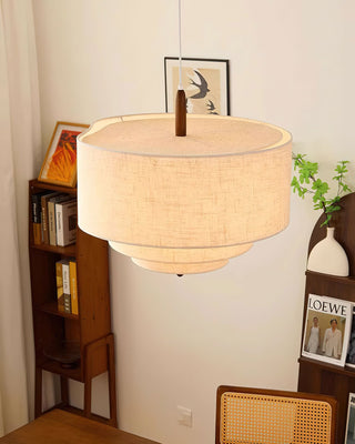 Wave Ladder Sculptural Fabric Pendant Light