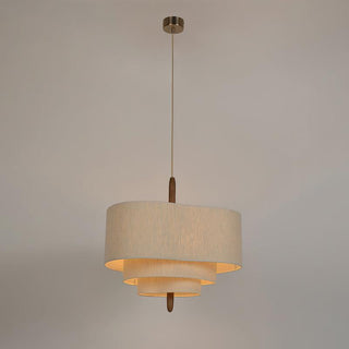 Wave Ladder Sculptural Fabric Pendant Light