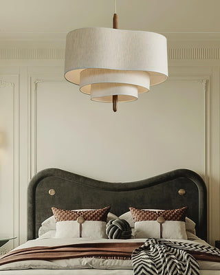 Wave Ladder Sculptural Fabric Pendant Light