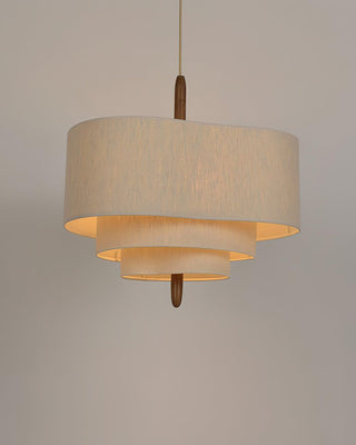 Wave Ladder Sculptural Fabric Pendant Light