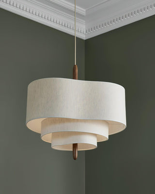 Wave Ladder Sculptural Fabric Pendant Light
