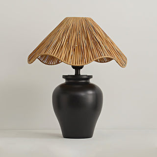 Wavecrest Vintage Raffia Table Light