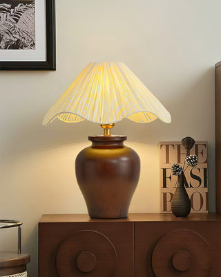 Wavecrest Vintage Raffia Table Light