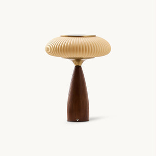 Welma Walnut Wood Table Lamp