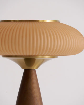 Welma Walnut Wood Table Lamp