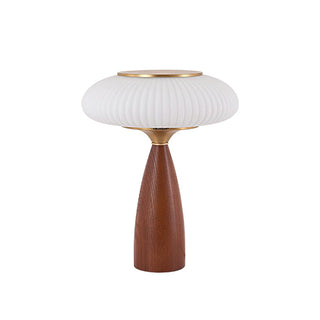 Welma Walnut Wood Table Lamp