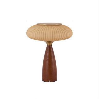 Welma Walnut Wood Table Lamp
