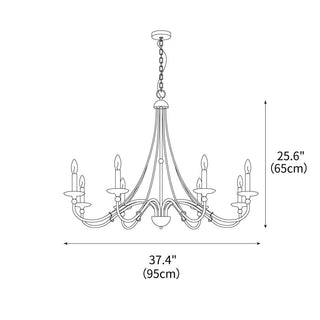 Westchester Farmhouse Brass Chandelier