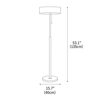 White Galaxy Modern Metal Floor Light