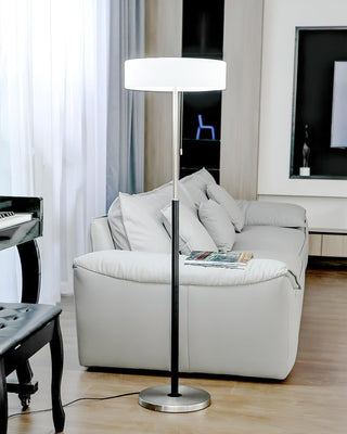 White Galaxy Modern Metal Floor Light