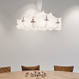 White Ghost Art Deco Carbon Steel Chandelier