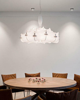 White Ghost Art Deco Carbon Steel Chandelier