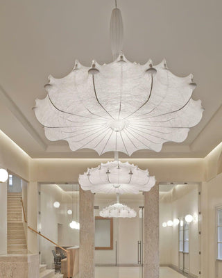 White Ghost Art Deco Carbon Steel Chandelier