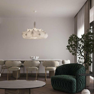 White Ghost Art Deco Carbon Steel Chandelier