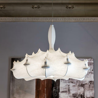 White Ghost Art Deco Carbon Steel Chandelier